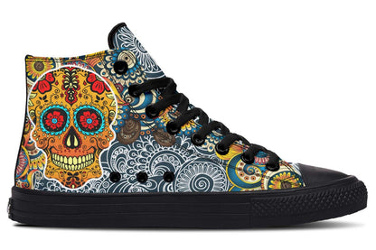 Printed Couple High-top Canvas Shoes