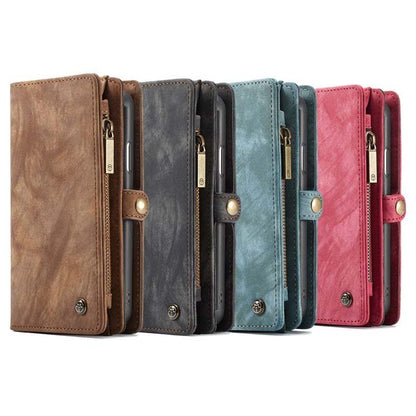 Compatible with Apple, Removable Leather Wallet Flip Stand Card Slot Case For iPhone