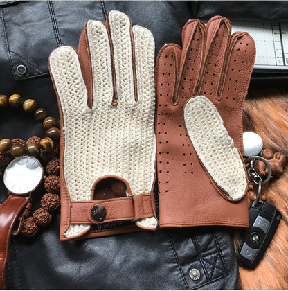 Male And Female Pilots Driving Sports Gloves Crochet Breathable