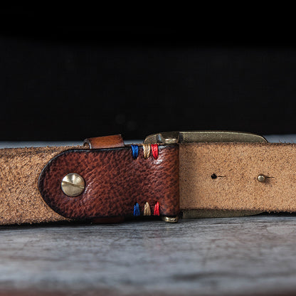 Vintage Personality Handmade First Layer Cowhide Belt