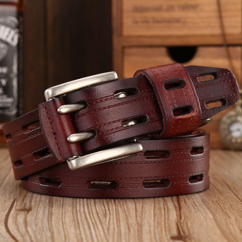 Fashion Retro Men's Casual Double Needle Belt