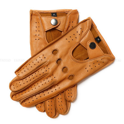 Faux Deer Men's Finger Gloves