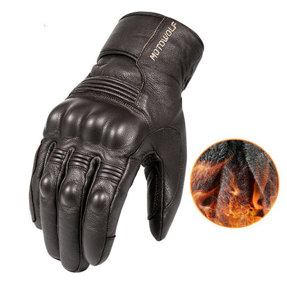 Motorcycle Half-finger Gloves Motorcycle Riding Leather Fingerless Four Seasons Breathable Racing Rider Equipment Male