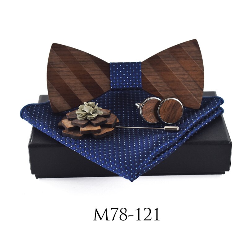 Wooden bow tie bow