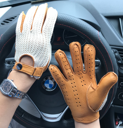 Male And Female Pilots Driving Sports Gloves Crochet Breathable