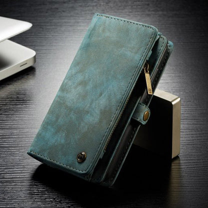 Compatible with Apple, Removable Leather Wallet Flip Stand Card Slot Case For iPhone