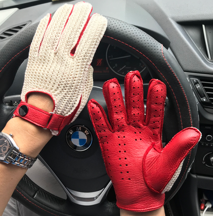 Male And Female Pilots Driving Sports Gloves Crochet Breathable