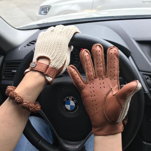 Male And Female Pilots Driving Sports Gloves Crochet Breathable