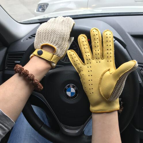 Male And Female Pilots Driving Sports Gloves Crochet Breathable